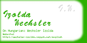 izolda wechsler business card
